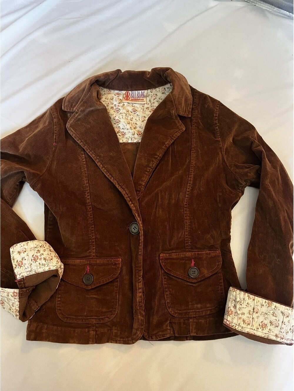 Bullhead brown corduroy blazer jacket Womens S